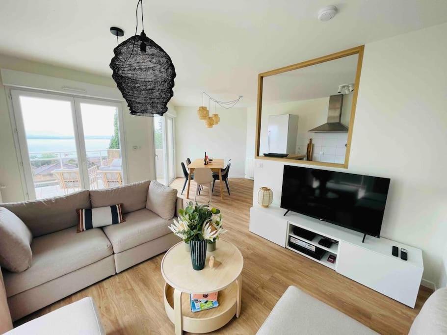 Magnifique Appart Renove Evian Duplex Vue Lac 8 Pers Exteriör bild